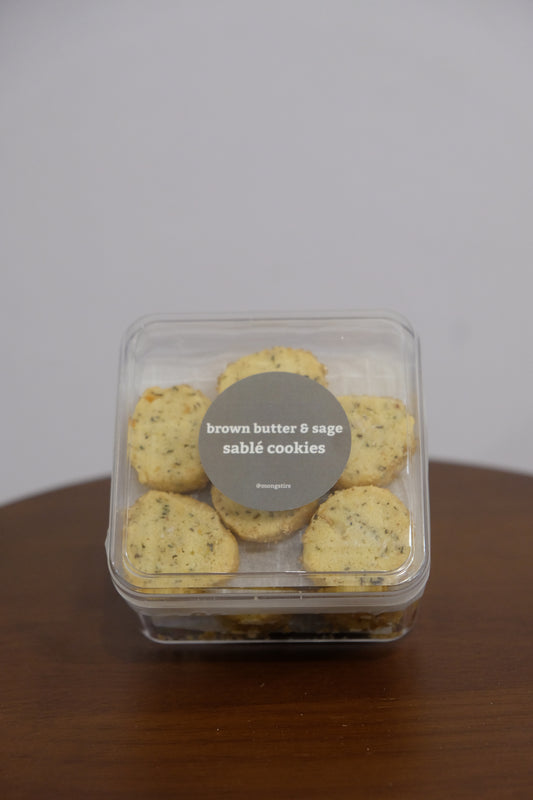Bakes | Brown Butter Sage Sablé Cookies